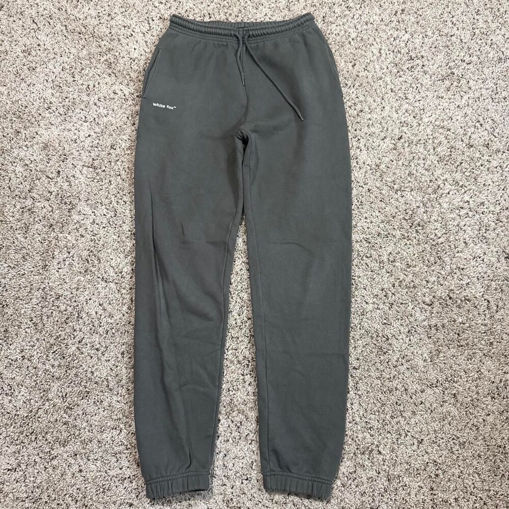 White-fox-boutique Women's Grey and Green Joggers-tracksuits
